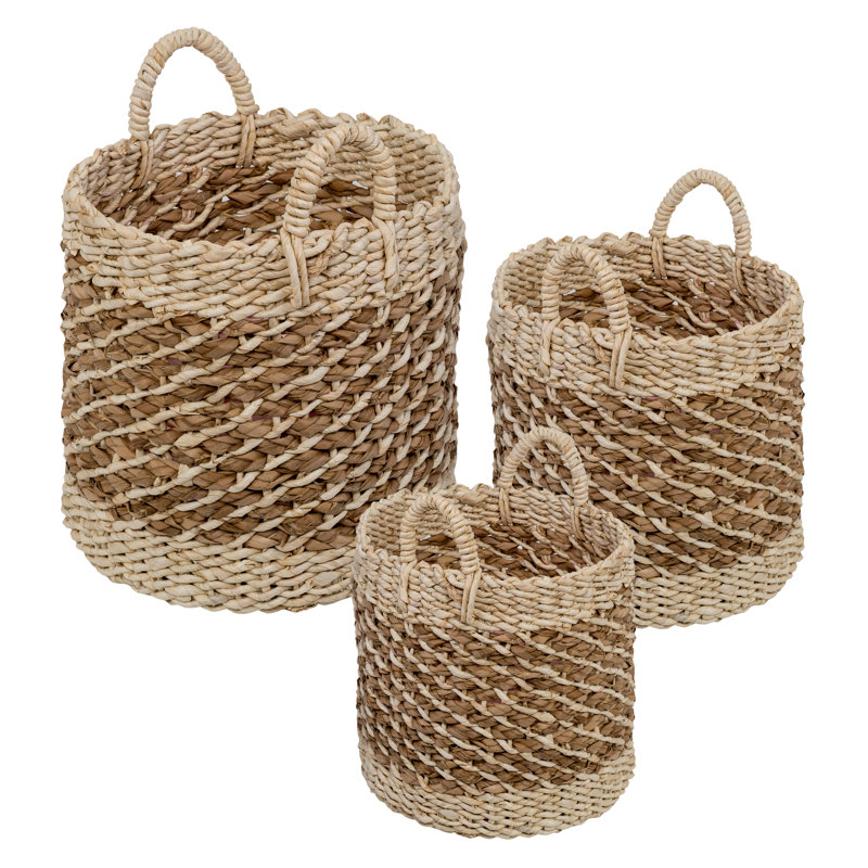 3 Piece Wicker Basket Set & Reviews Birch Lane